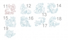 Redwork_Vogel_Jacobean-Flora (12 bis 19) - SUPER-Set