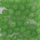 #09.00 25 Stück - 6,0 mm Glasschliffperlen - opal green