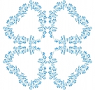 Redwork_Herzranke-1-Tüll/Organza - ca. 200 mm