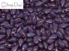 #02.13 - 25 Stück DropDuo Beads 3x6 mm - Chalk White Lila Vega Luster