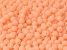 #00.13 50 Stck. Perlen rund Ø 3 mm - Alabaster Soft Orange