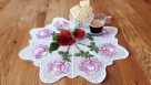 Stickdatei FSL/ITH - Deckchen-Set Nr. 20 (126x179,150x212, und 180x355 mm) Rosen --- SUPER-Set