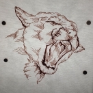LineArt - Lion (150x150 und 200x200 mm) --- Set