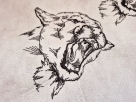LineArt - Lion (100x100 und 120x120 mm) --- Set
