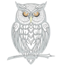 LineArt - Eule (150x200 und 200x260 mm) --- Set