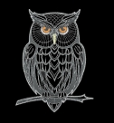 LineArt - Eule (150x200 und 200x260 mm) --- Set