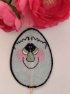 Stickdatei "FSL/ITH - Happy Egg #5-Stecker" - fertige Größe ca. 90x65 mm (HxB)