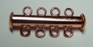1 Schiebeverschluss 4 Ösen copper plated