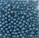 #10 - 50 Stück Perlen rund - opak denimblue perl - Ø 3 mm