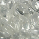 25 Stück ovale Linsen 12x9 mm tr. crystal