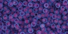 10 g TOHO Seed Beads 11/0 TR-11-0252 M - Inside-Color Frosted Aqua/Purple Lined (E)