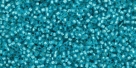 5g TOHO SeedBeads 15/0 TR-15-PF2104 PermaFinish - Silver-Lined Milky Teal