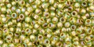 10 g TOHO Seed Beads 11/0 TR-11-0996 - Gold-Lined Rainbow Peridot (E)