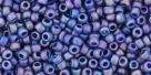 10 g TOHO Seed Beads 11/0 TR-11-2015 - Ancient (antik) Matte/Rainbow Dark Blue