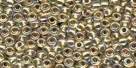10 g TOHO Seed Beads 11/0 TR-11-0994 -  Gold-Lined Rainbow Crystal (E)