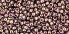 10 g TOHO Seed Beads 11/0 TR-11-0325 - Gold-Lustered Lt Tanzanite (C)