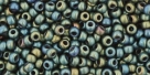 10 g TOHO Seed Beads 11/0 TR-11-0084 F - Metallic-Frosted Iris Green/Brown
