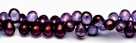 #12 - 20 Glastropfen 5x7mm crystal lila vega