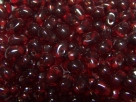 #06 - 20 Glastropfen 4x6mm tr. dark red