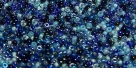 5 Gramm Miyuki Seed Beads 15-Mix 26 Blue Tones