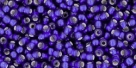 10 g TOHO Seed Beads 11/0 TR-11-0028 DF Cobalt Silver-Lined Frosted (A,D)