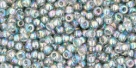 10 g TOHO Seed Beads 11/0 TR-11-0176 - Tr.-Rainbow Black Diamond