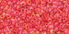 10 g TOHO Seed Beads 11/0 TR-11-0190 - Inside-Color Luster Crystal/Tropical Sunset Lined (E)