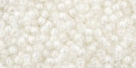 10 g TOHO Seed Beads 11/0 TR-11-0777 - Inside-Color Rainbow Crystal/Creme Lined (E)