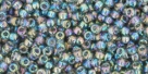 10 g TOHO Seed Beads 11/0 TR-11-0176 B - Tr.-Rainbow Gray