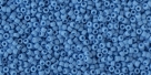 5g TOHO SeedBeads 15/0 TR-15-0043 DF - Opaque Matte Med. Blue