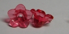 #08.0 - 10 Acrylblüten transp. Ø 10mm rot