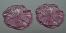 #19.5 - 1 Acrylblüte transp. Ø 16mm rosa