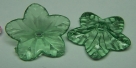 #18.6 - 1 Acrylblüte transp. Ø 18mm grün
