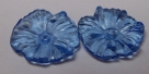 #19.2 - 1 Acrylblüte transp. Ø 16mm blau