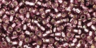 10 g TOHO Seed Beads 11/0 TR-11-0026 B Med Amethyst Silver-Lined (A,D)