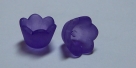 #04.07 - 10 Acrylblüten transp.-matt Ø 10mm purple