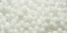 #03 - 50 Stück Perlen rund - opak weiß - Ø 3 mm