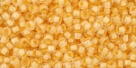 10 g TOHO Seed Beads 11/0 TR-11-0961 - Inside-Color Crystal/Butter Lined (E)