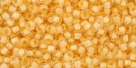 10 g TOHO Seed Beads 11/0 TR-11-0961 - Inside-Color Crystal/Butter Lined (E)