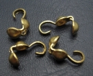 10 Stück Quetschkalotten ø 4x4 mm - gold