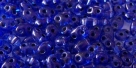 #15 10g Preciosa® TwinBeads blue silver-lined