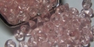 #010 10g SuperDuo-Beads tr. rosaline matt