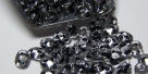 #028 10g SuperDuo-Beads tr. crystal black lined