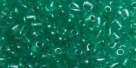#22 10g Preciosa® TwinBeads green aqua perl