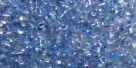 #37 10g Preciosa® TwinBeads crystal blue color-lined