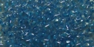 #42 10g Preciosa® TwinBeads crystal aqua color-lined