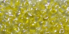 #43 10g Preciosa® TwinBeads crystal yellow color-lined