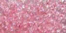 #45 10g Preciosa® TwinBeads crystal pale pink color-lined