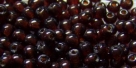 #21 - 50 Stück Perlen rund - tr. garnet  - Ø 3 mm