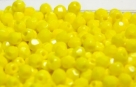 #11.00a 50 Stück - 3,0 mm Glasschliffperlen - opak Yellow